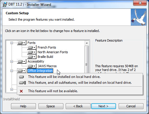 Image shows a dialog, as above, with a pop-up menu displayed over a portion of the dialog.
