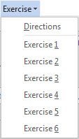 Exercise dialog