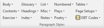 Paragraph Styles Group