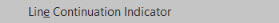 line continuation indicator