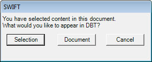 Confirm just Selection or whole document.