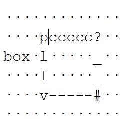 Image shows the print characters used to create the braille