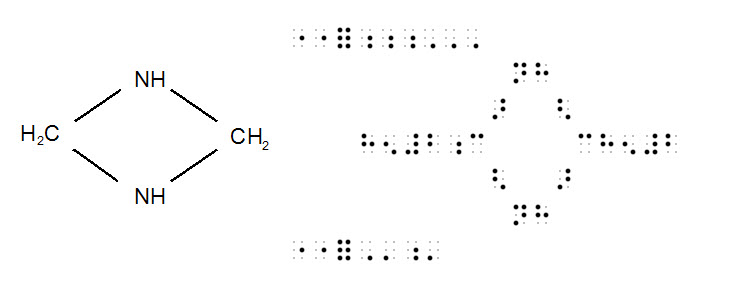 Image showing both print and Simbraille without Simbraille spaces being shown visually.