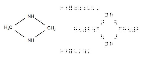 Image showing both print and Simbraille without Simbraille spaces being shown visually.