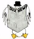 Image of cartoon duck reading newspaper