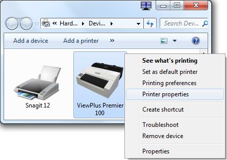 image of Devices and Printers