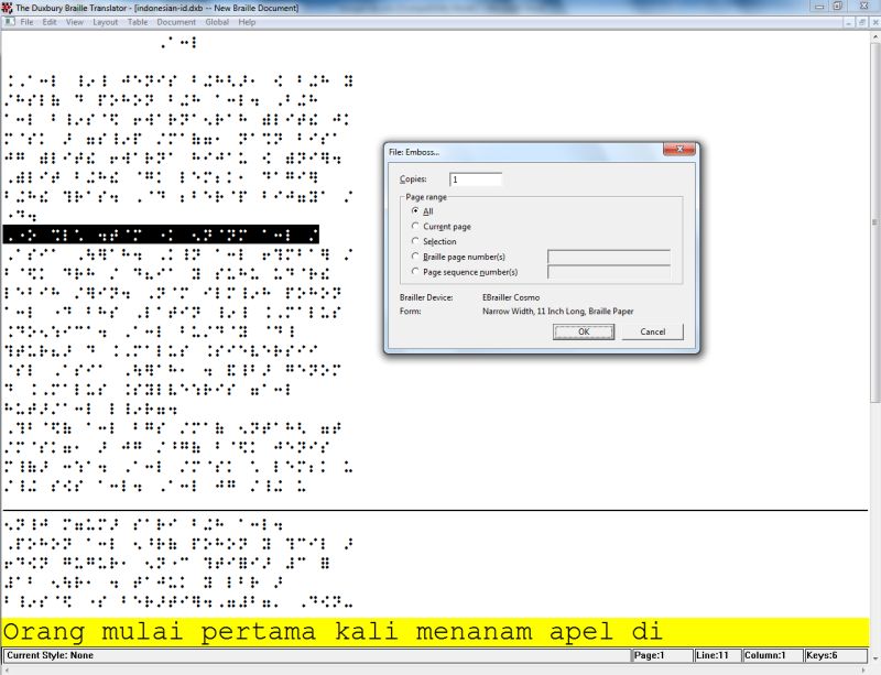 screen shot of D B T (in the Indonesian language)