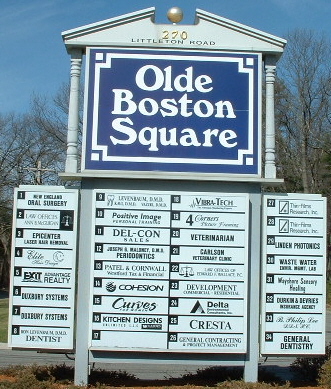 picture of the sign for Olde Boston Square