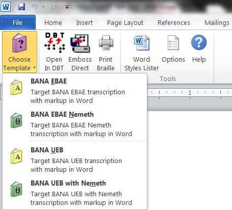 Ebae Braille Chart