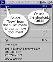 The File Menu